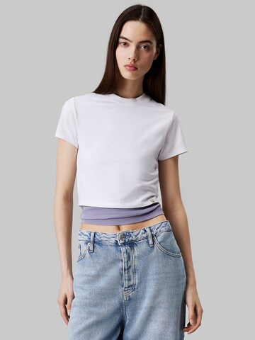 Calvin Klein Jeans Shirt in White: front