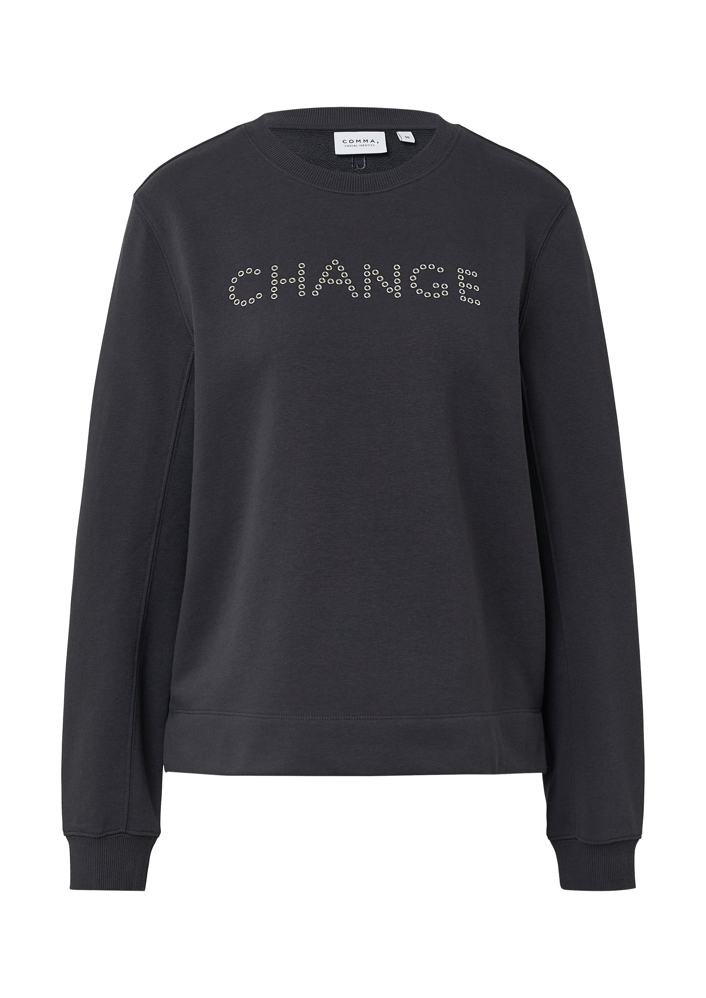 comma casual identitySweater majica - crna boja: prednji dio