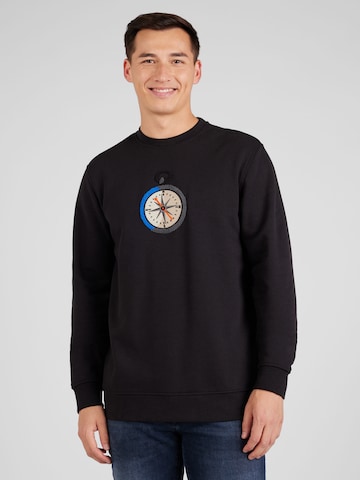 Only & Sons Sweatshirt 'OLIVER' in Black: front