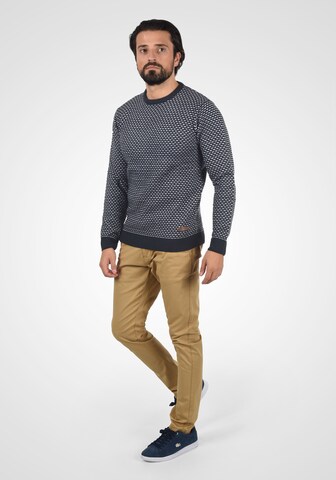 INDICODE JEANS Strickpullover 'Coppler' in Blau