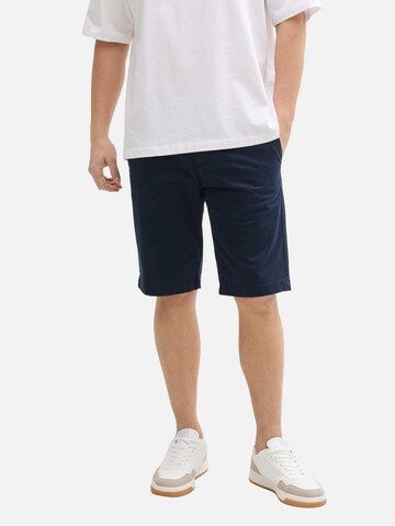 TOM TAILOR DENIM Normální Chino kalhoty – modrá