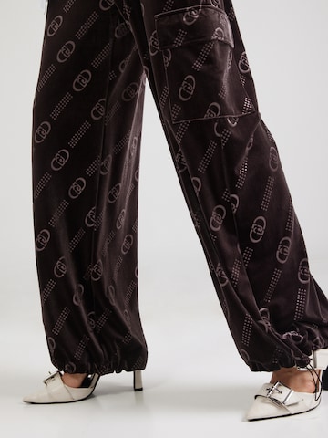 Loosefit Pantalon cargo Liu Jo en marron