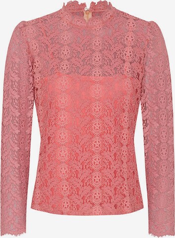 SPIETH & WENSKY Klederdracht blouse 'Ravioli' in Roze: voorkant