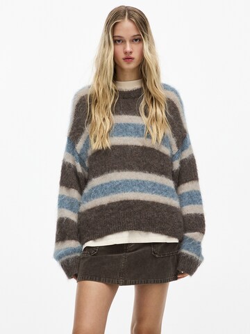 Pull-over Pull&Bear en marron : devant