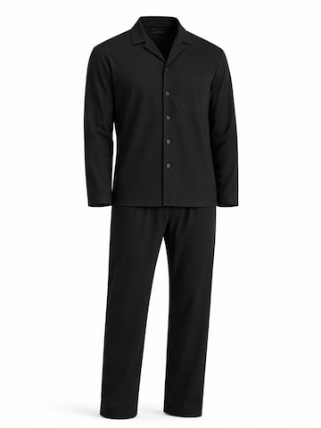 PANTONECLO Pyjama lang 'Pantoneclo Men’s Nightwear Set'‌ in Schwarz: Vorderseite