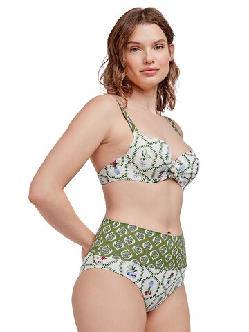 Balconcino Top per bikini di Gisela in verde