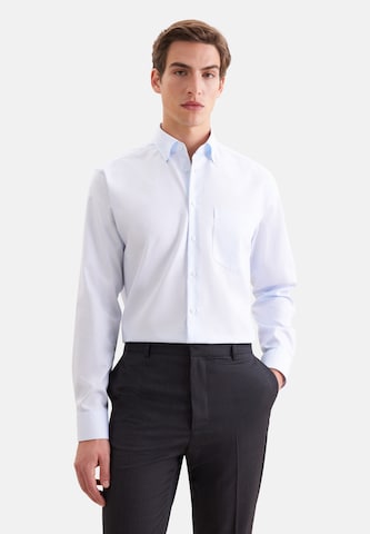 Coupe regular Chemise business SEIDENSTICKER en bleu : devant