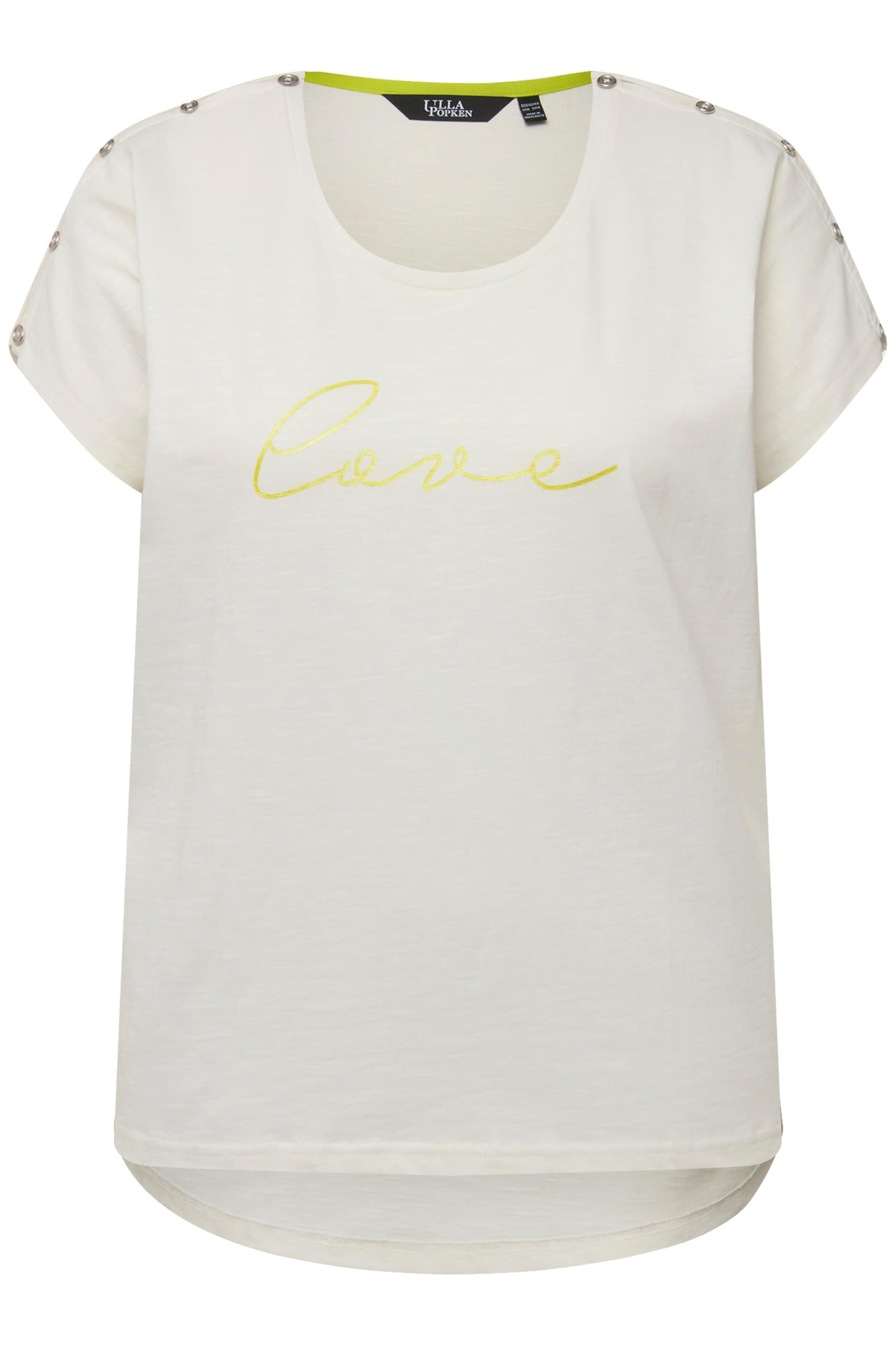 T-shirt Ulla Popken en blanc : devant
