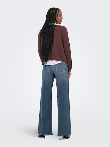 ONLY Strickjacke in Braun