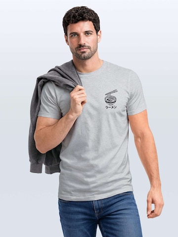 Neverless Shirt 'Ramen' in Grey