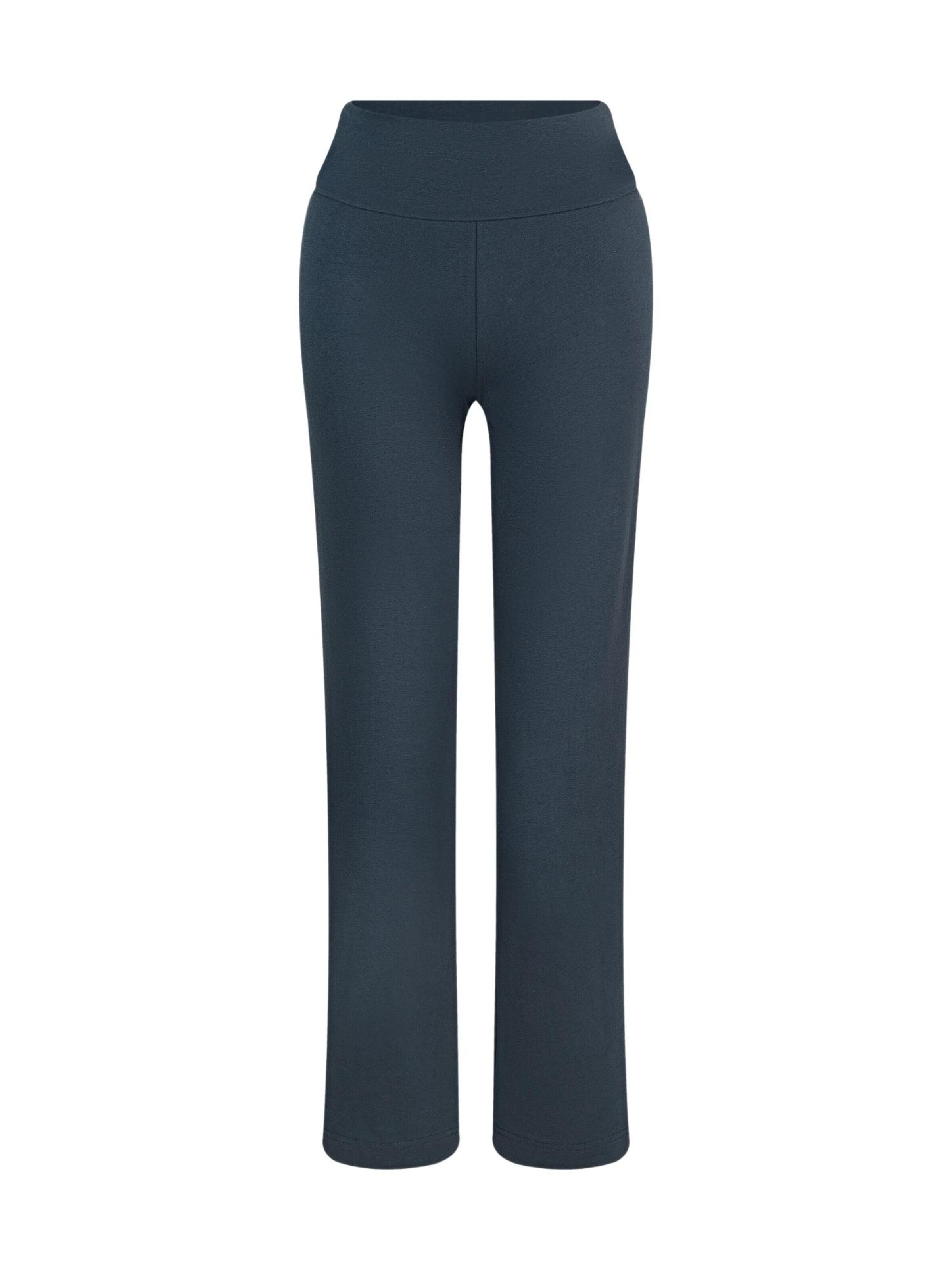 Leela COTTON Wide leg Pants 'Damen Bio-Baumwoll Komforthose' in Blue: front