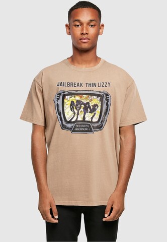 T-Shirt 'Thin Lizzy - Jailbreak' Merchcode en beige : devant