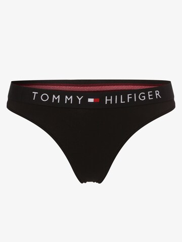 Tommy Hilfiger Underwear String in Zwart: voorkant