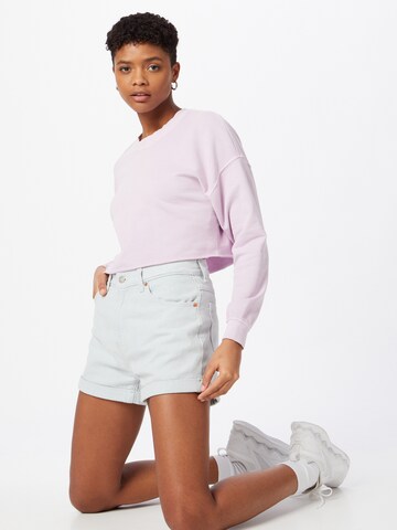 LEVI'S ® Loosefit Shorts 'Mom A Line Shorts' in Blau