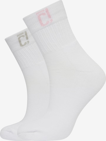 Chaussettes COMMA en blanc : devant