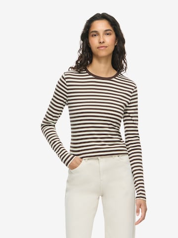 T-shirt Noisy may en beige : devant
