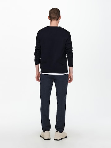 Only & Sons Sweater 'Wyler' in Blue