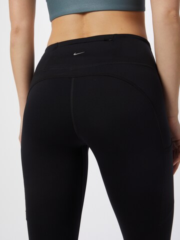 NIKE Skinny Sporthose 'Epic Luxe' in Schwarz