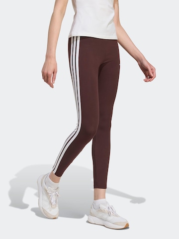 ADIDAS SPORTSWEAR - Skinny Pantalón deportivo 'Essentials' en marrón: frente
