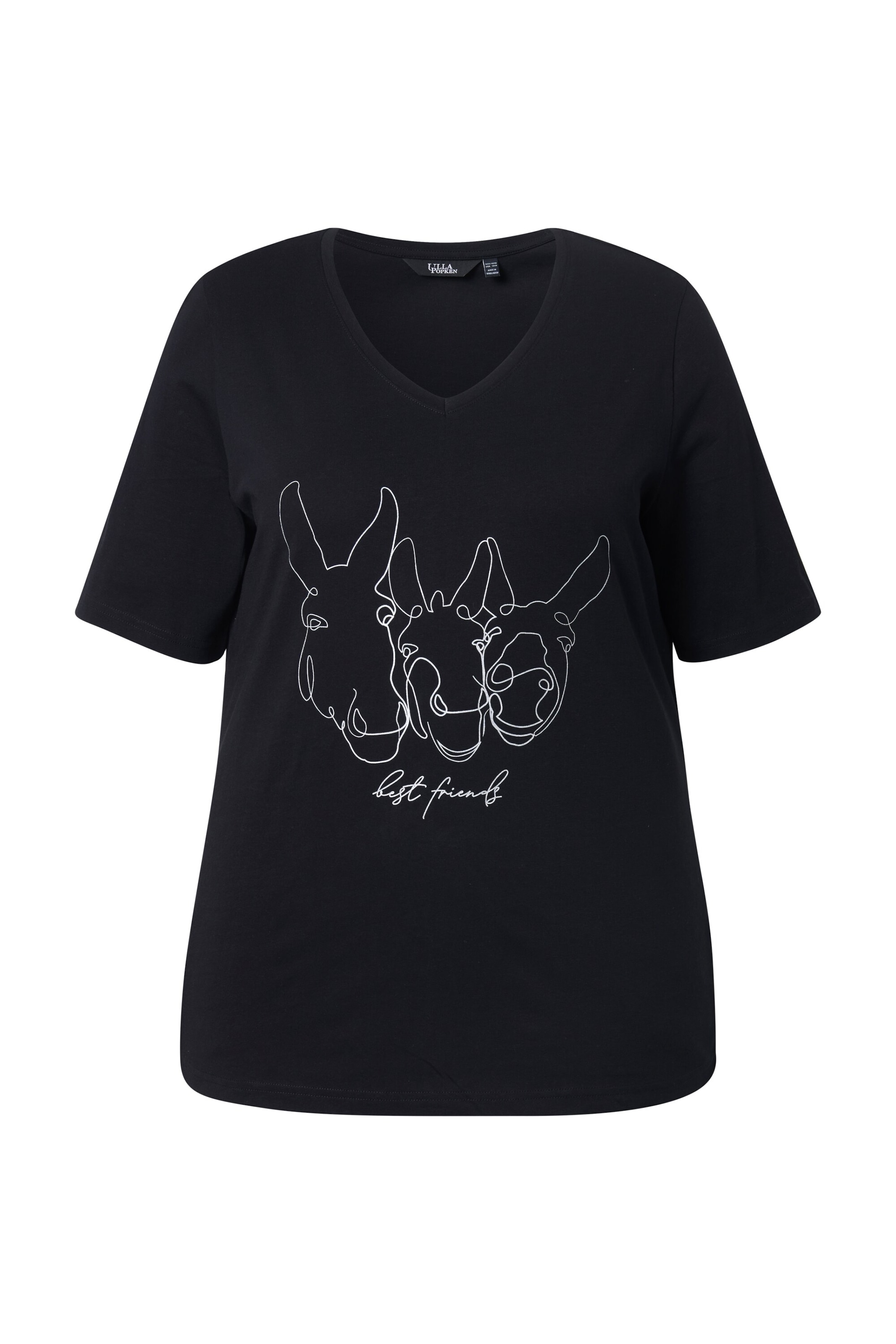 Ulla Popken Shirt in Black: front