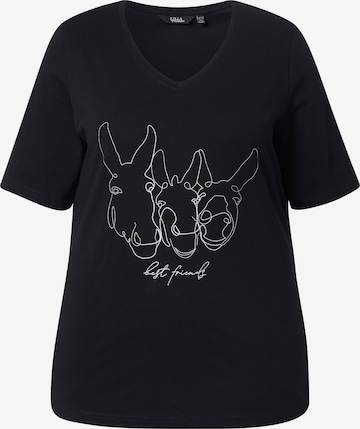 Ulla Popken Shirt in Black: front