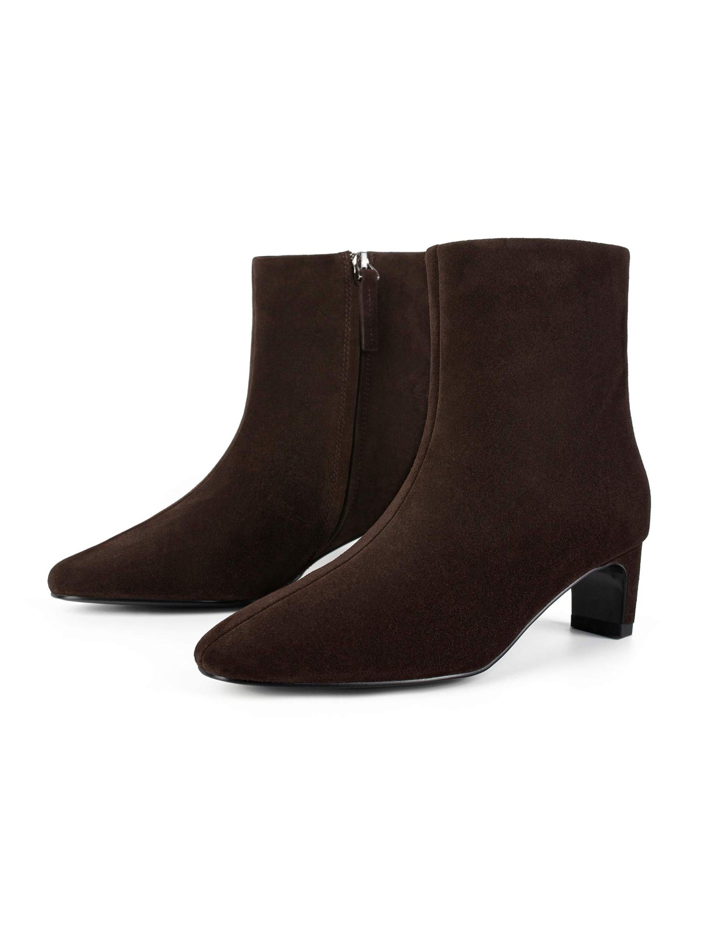 L37 HANDMADE SHOES - Botas pelo tornozelo 'JOVIAN MAGNETISM' em castanho: frente