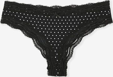 ETAM String 'Soul' in Zwart: voorkant