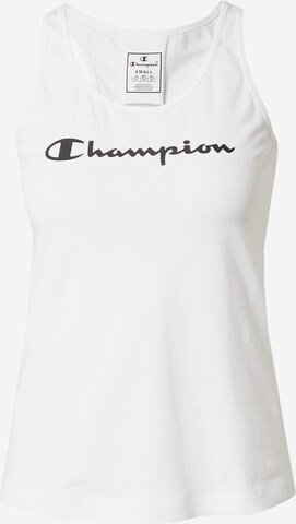 Champion Authentic Athletic Apparel Sports Top in White: front