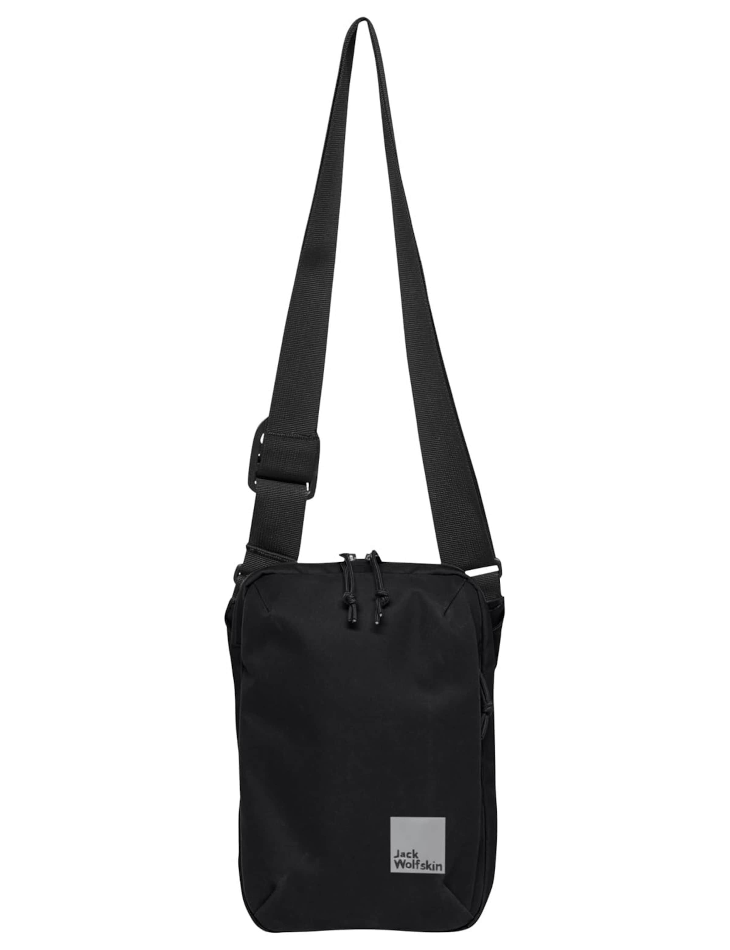 JACK WOLFSKIN Umhängetasche in Schwarz: Vorderseite