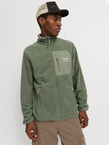 Veste en polaire 'JJTheo' JACK & JONES en vert : devant
