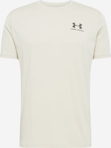 T-Shirt fonctionnel UNDER ARMOUR en beige : devant