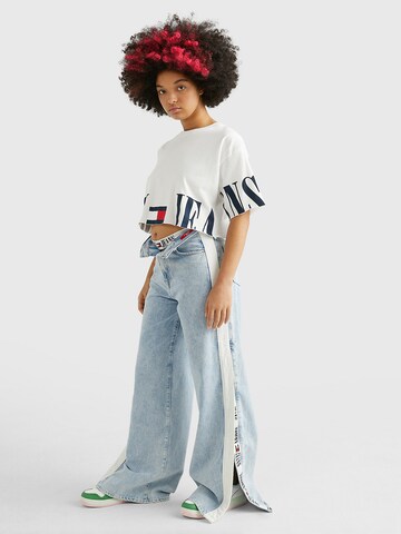 Tommy Jeans Wide Leg Jeans 'Claire' in Blau