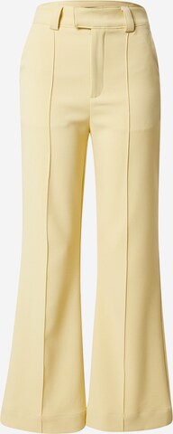 Gina Tricot - Bootcut Calças 'Johanna' em amarelo: frente