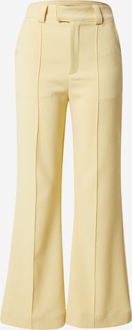 Gina Tricot Boot cut Pants 'Johanna' in Yellow: front