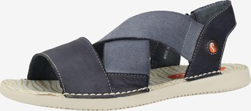 Softinos Sandals in Blue: front