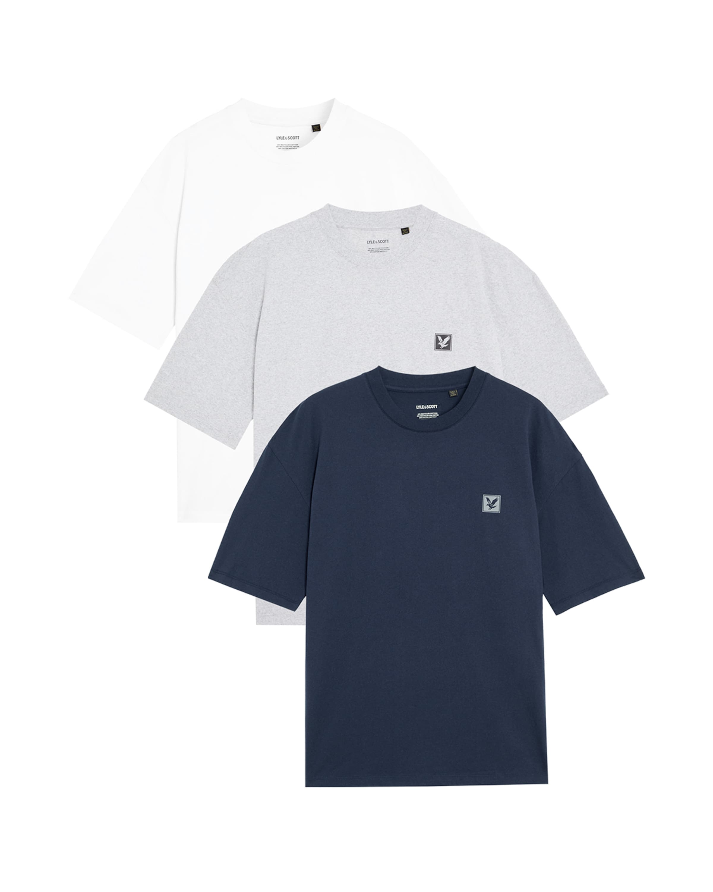 Lyle & Scott T-shirt i vit: framsida