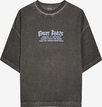 BershkaMajica - siva boja: prednji dio