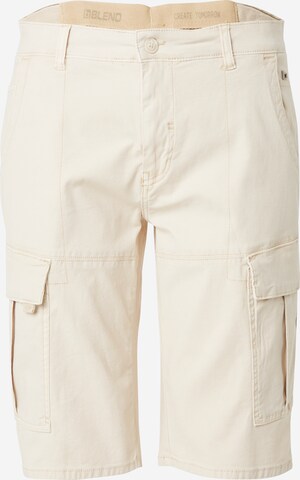 Pantalon cargo BLEND en beige : devant