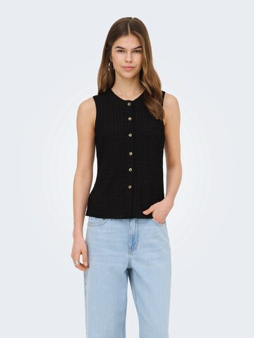 ONLY Kardigán 'ONLILSE' - fekete: elől