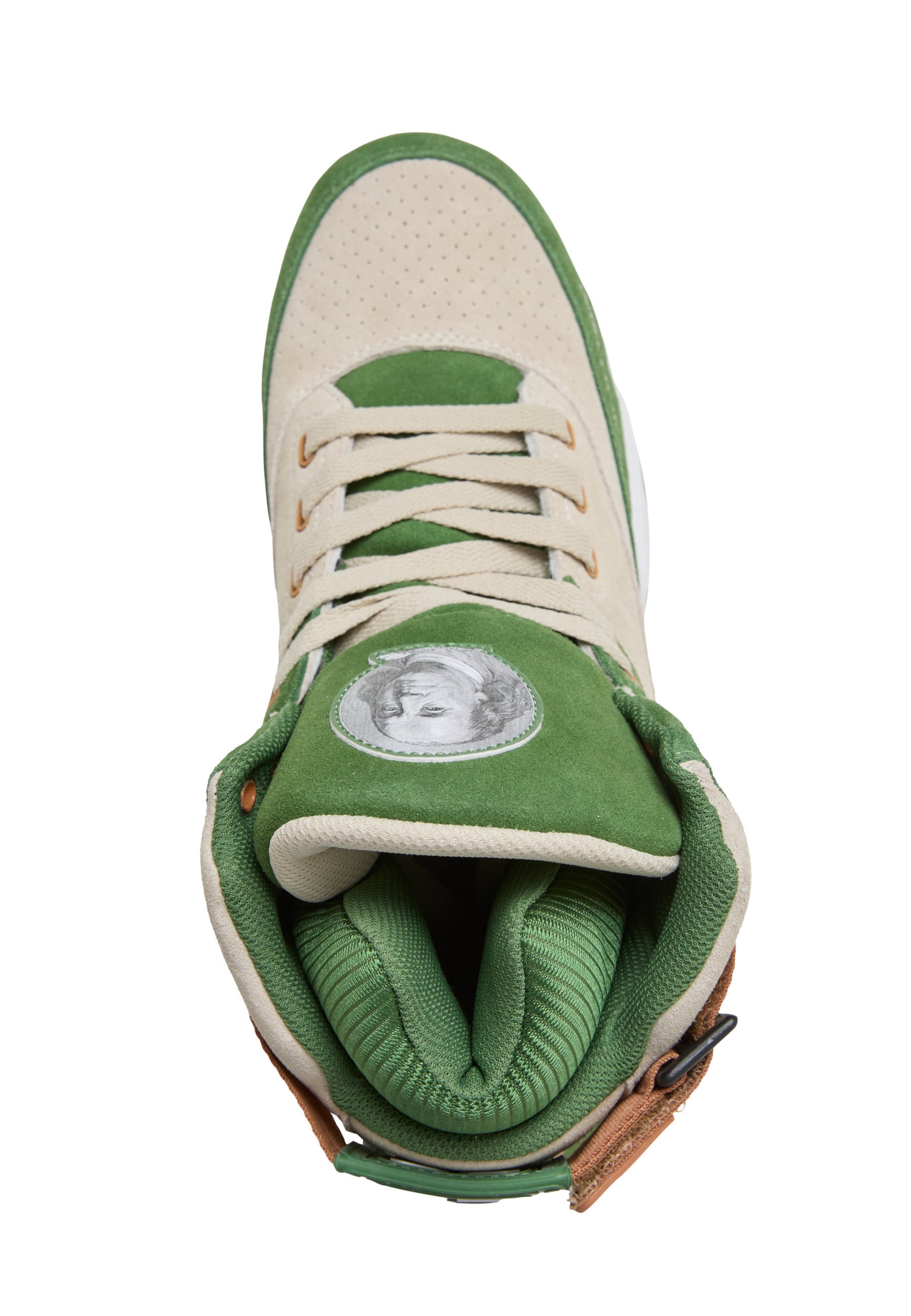 Sneaker alta di Ewing in verde