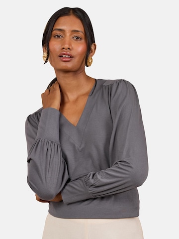 Camicia da donna di love & roses in grigio: frontale