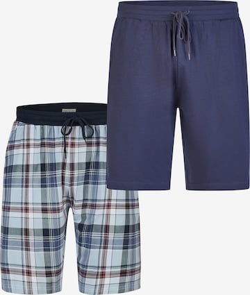 Phil & Co. Berlin Pyjamabroek ' Classic ' in Blauw: voorkant