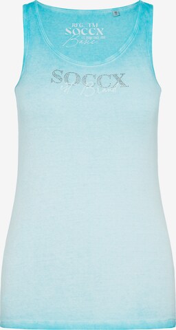Soccx Top in Blue: front