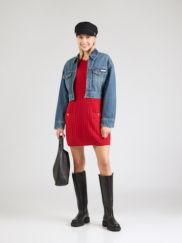 GAP Sukienka z dzianiny w kolorze czerwony