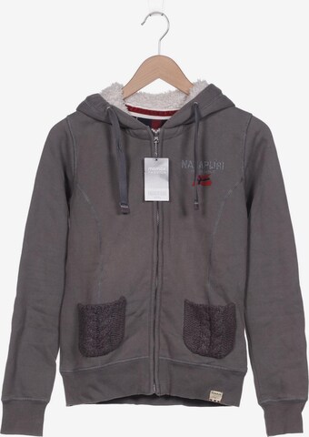 NAPAPIJRI Sweatshirt & Zip-Up Hoodie in M in Grey: front