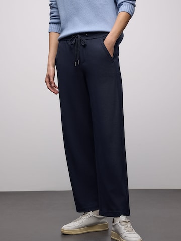 Wide leg Pantaloni de la STREET ONE pe albastru: față