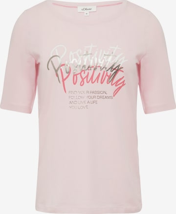 T-shirt s.Oliver en rose : devant