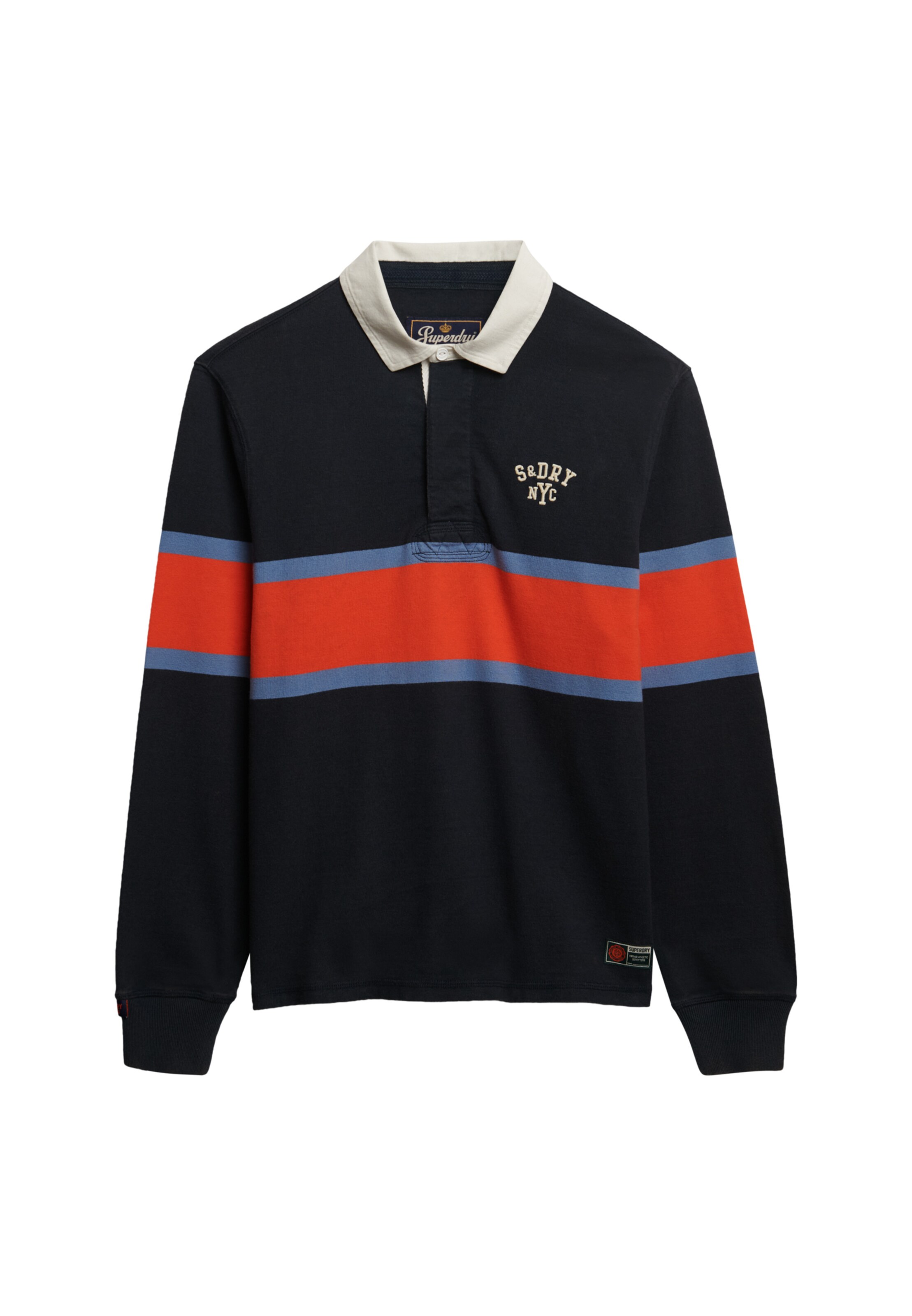 Superdry T-Shirt en bleu / marine / rouge / blanc, Vue avec produit