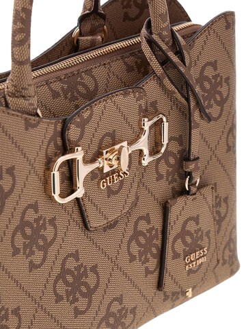 Sacs à main 'Janie Logo Girlfriend Satchel' GUESS en marron