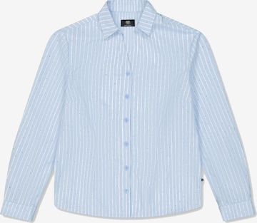 Le Temps Des Cerises Blouse 'LUINA' in Blauw: voorkant